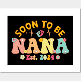 Soon To Be Nana 2024 Mother's Day For New Nana Posters and Art